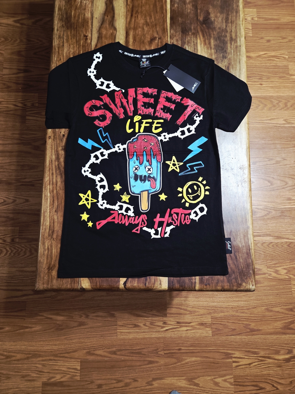 Switch Men's Sweet Life Graphic Black Short Sleeve Tee